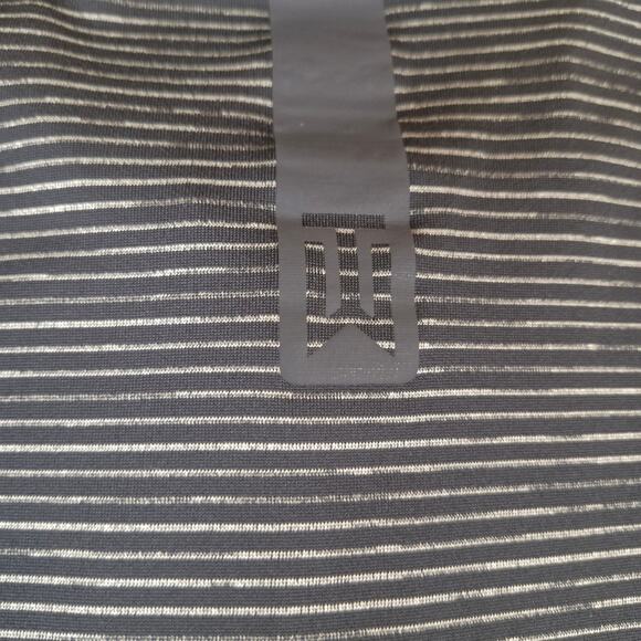 Nike Tiger Woods TW Dri-FIT Black Stripe Golf Polo Shirt Men’s Large - Picture 4 of 6
